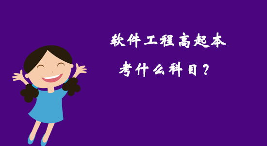 軟件工程高起本考什么科目？