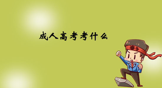 成人高考考什么?