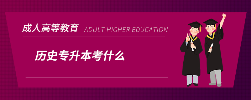 歷史專(zhuān)升本考什么