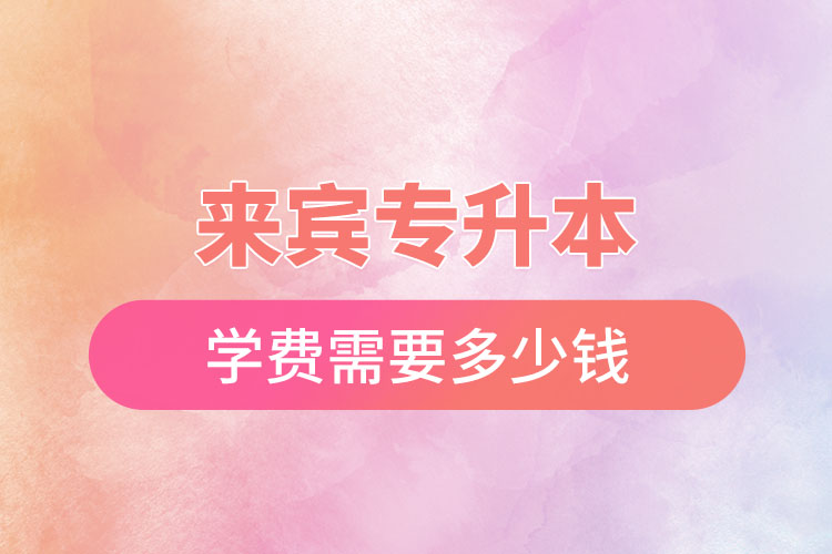 來賓專升本學費多少錢？