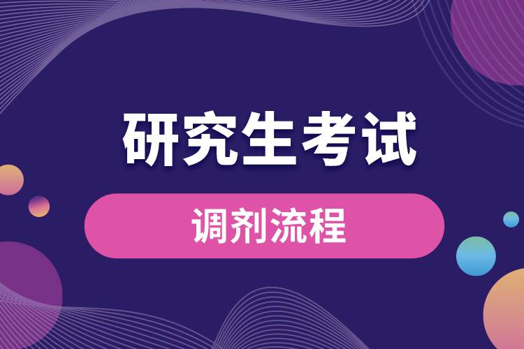研究生調劑流程