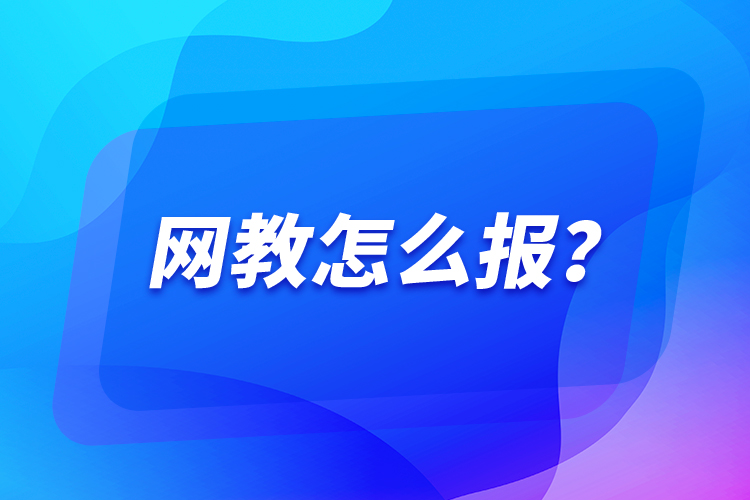 網(wǎng)教怎么報(bào)？