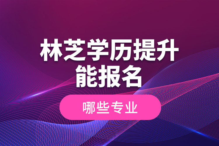林芝學(xué)歷提升能報(bào)名哪些專業(yè)？